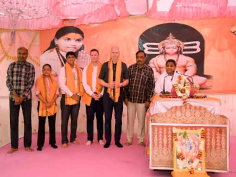 German Delegation Attends Shiv Mahapuran Katha in Gujarat for Cultural Diplomacy