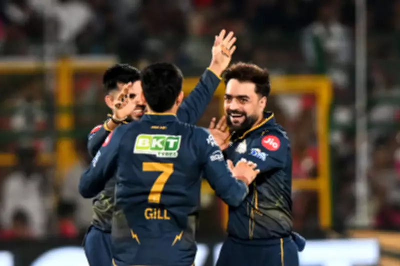 Gill, Rashid Lead Gujarat Titans to Dominant 77-Run Win Over Rajasthan Royals