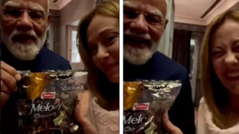 Giorgia Meloni Thanks PM Modi for 'Melody' Toffees in Viral Video