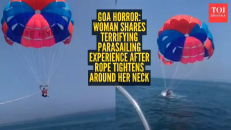 Goa Parasailing Accident: Woman's Close Call Sparks Safety Concerns