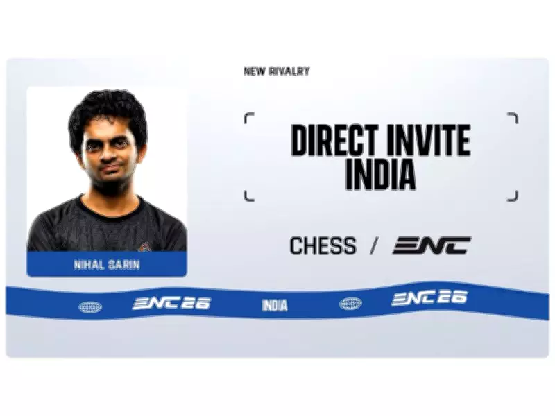 Grandmaster Nihal Sarin Gets Direct Invite for Esports Nations Cup 2026 Chess Event