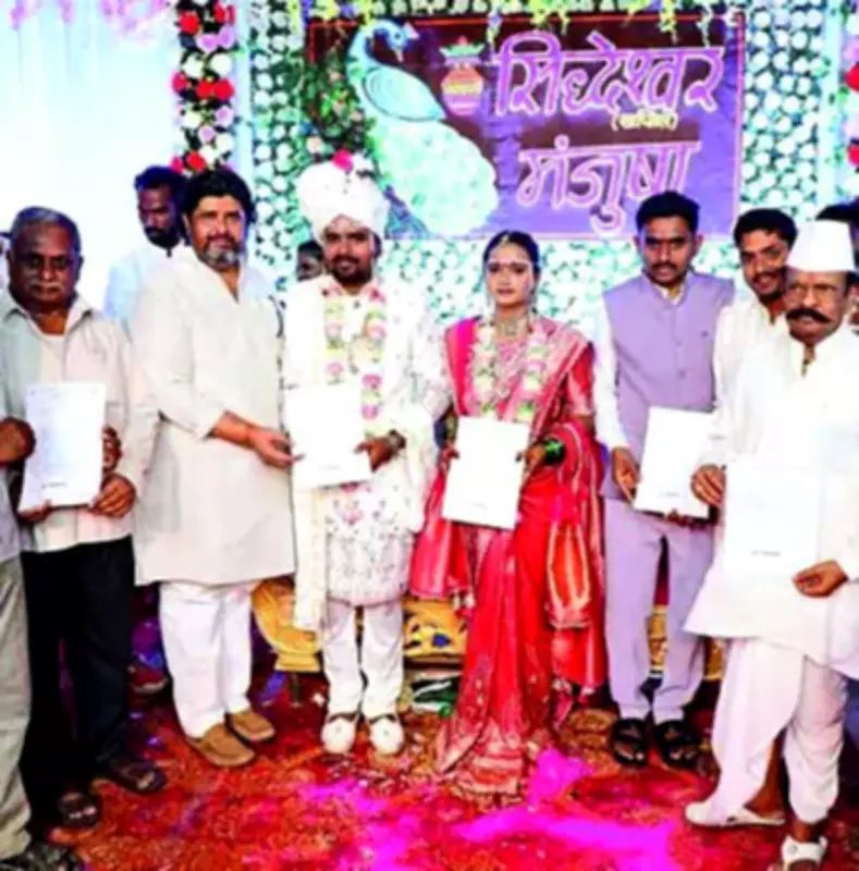 Groom gifts accident insurance worth Rs 33.6 crore to entire village in Maharashtra
