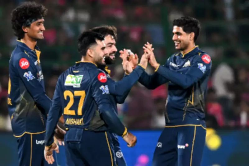 GT Crush RR by 77 Runs, Boost IPL 2026 Playoff Hopes to 72.52%