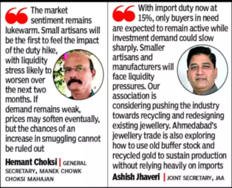 Gujarat Jewellery Industry Faces Liquidity Crisis as Gold Import Duty Hits 15%