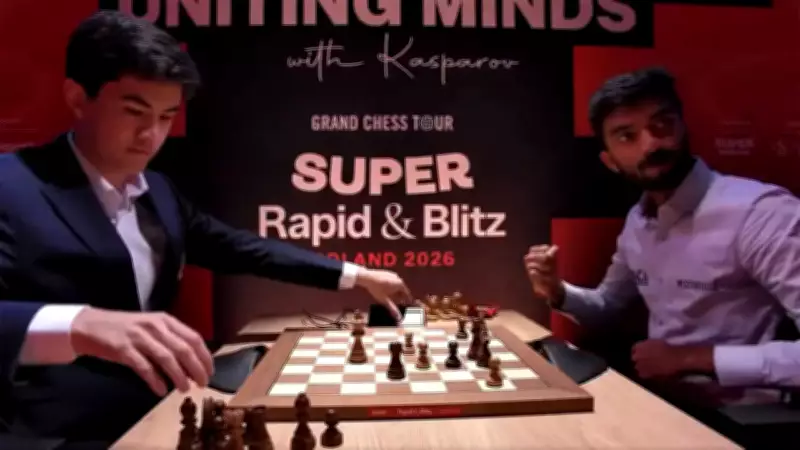 Gukesh Beats Sindarov in GCT Rapid, Celebrates with Fist Pump