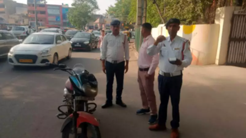 Gurgaon Traffic Police Impounds Motorcycle with Rs 11.9 Lakh in Pending Challans