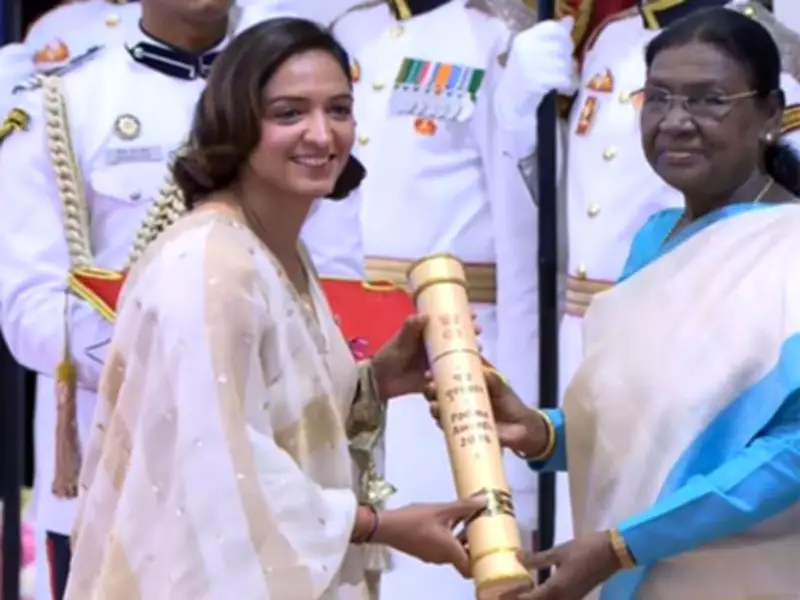 Harmanpreet Kaur Receives Padma Shri After World Cup Win