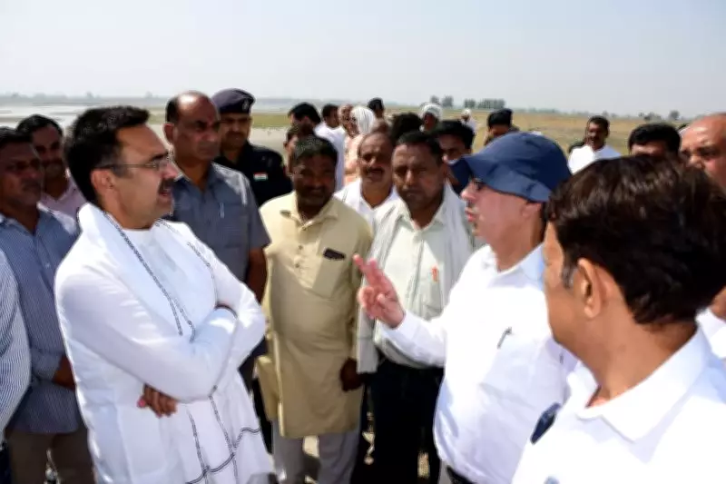 Haryana Speaker Kalyan Inspects Yamuna Flood Protection Works