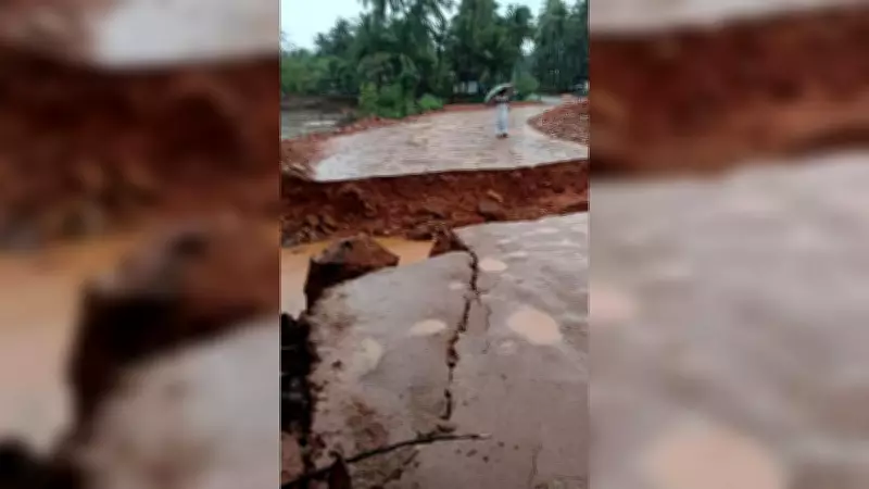 Heavy Rain Damages Houses, Disrupts Roads in Udupi District