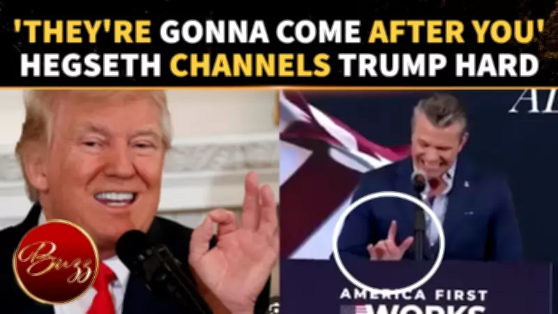 Hegseth Mimics Trump at Kentucky Rally, Slams Biden Military Policies