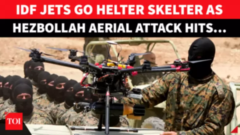 Hezbollah Drone Swarm Breaches Northern Israel, IDF Scrambles Jets