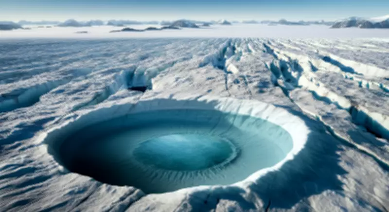 Hidden 500-Foot Ice Crater in Greenland Alters View of Polar Regions