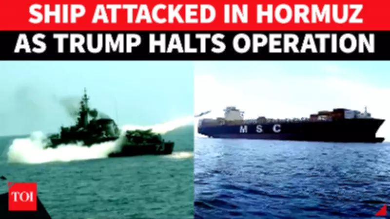 Hormuz Crisis: Another Cargo Ship Struck by Projectile Amid Iran-US Tensions