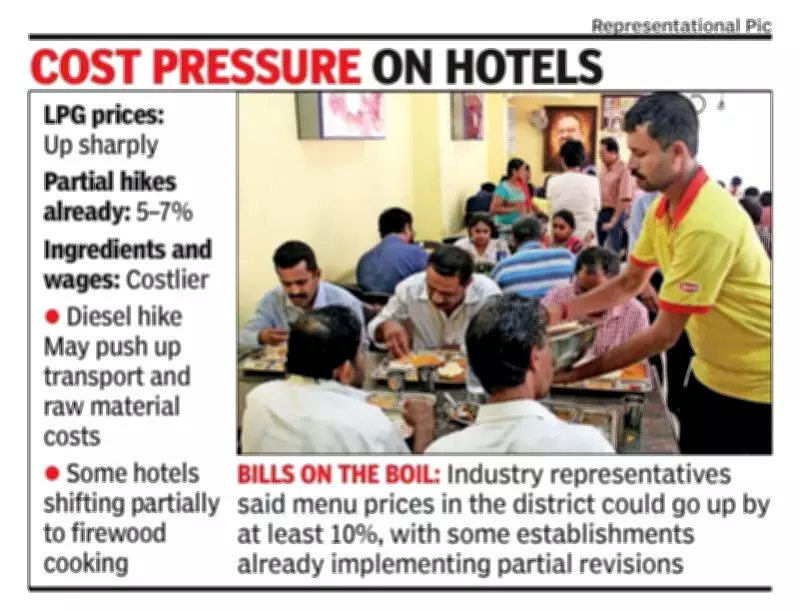 Hotels in Dakshina Kannada to Hike Menu Prices by 10-15% Due to Rising LPG Costs