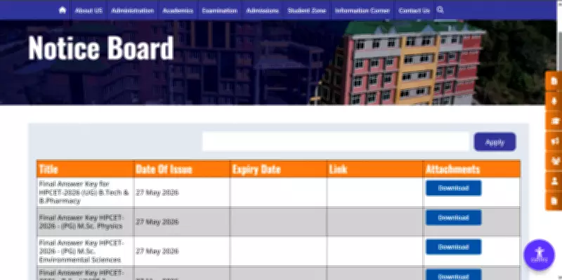 HPCET 2026 Final Answer Key Released at himtu.ac.in, Check Steps