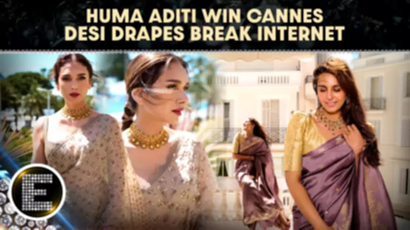 Huma Qureshi and Aditi Rao Hydari Steal the Show at Cannes 2026 with Stunning Saree Looks