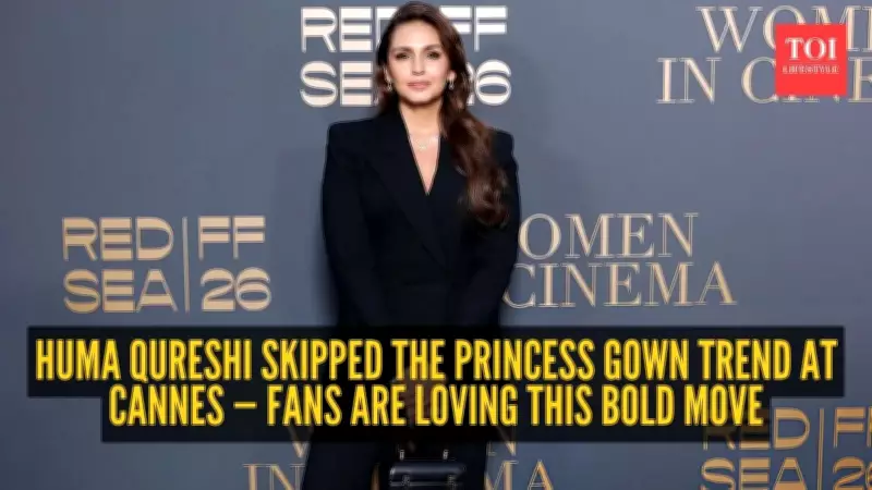 Huma Qureshi Stuns in Sharp Black Suit at Cannes 2026 Women in Cinema Gala