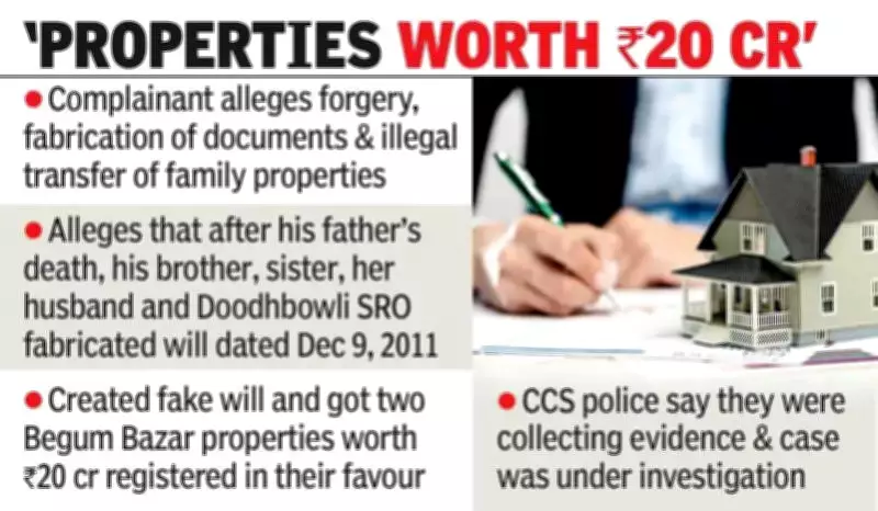 Hyderabad Businessman Alleges Fake Will, Rs 20 Crore Property Fraud