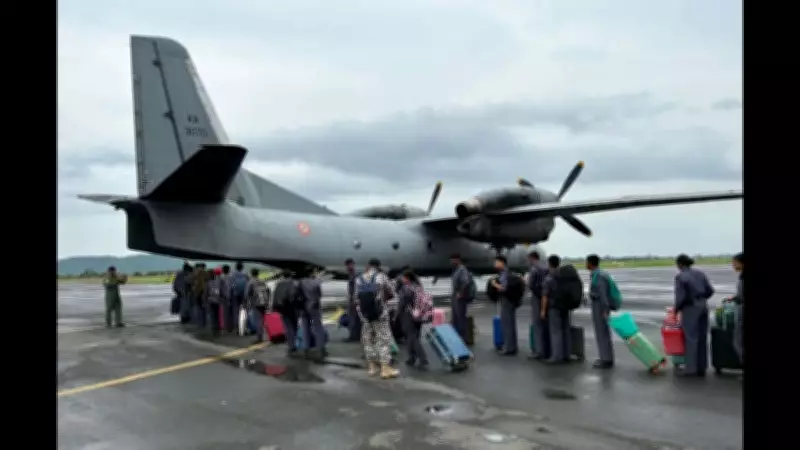 IAF Airlifts 132 Stranded NCC Cadets from Imphal to Assam