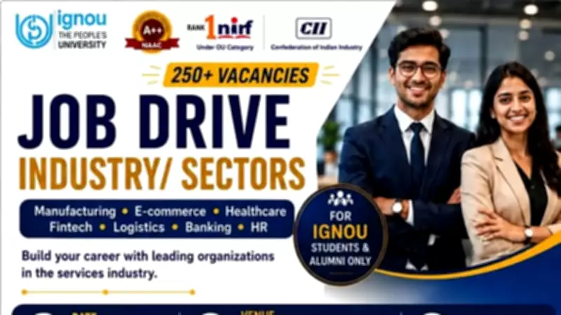 IGNOU Mega Placement Drive in Mumbai on May 16, 2026: 250+ Vacancies
