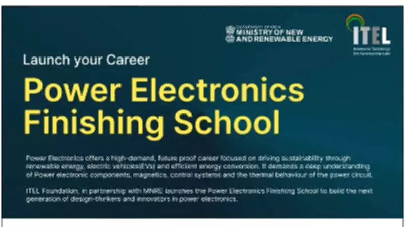 IIT Madras Launches MNRE-Backed Power Electronics Finishing School with Stipend