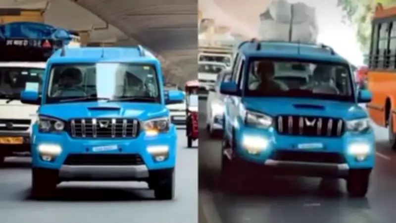 Indian Air Force Deploys Unique Blue Mahindra Scorpio Classic SUVs