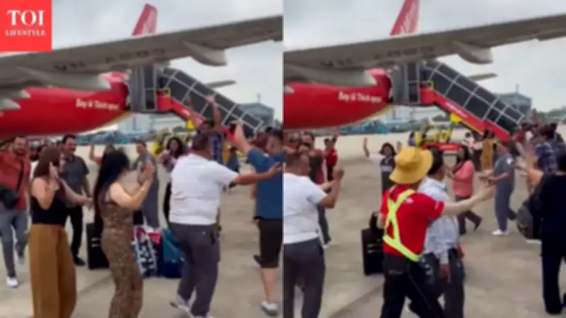 Indian Tourists Dancing at Airport Sparks Debate on Etiquette and Stereotypes