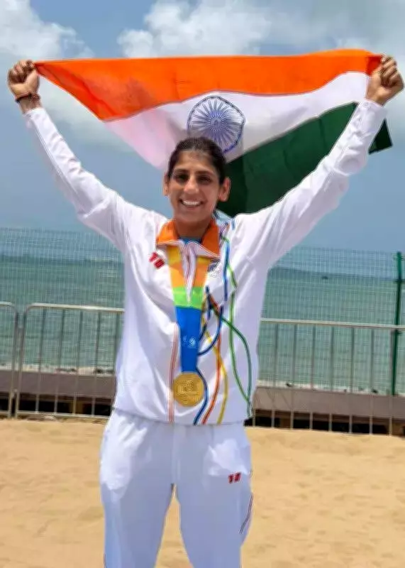 Indian Women's Beach Kabaddi Team Wins Gold at Asian Beach Games