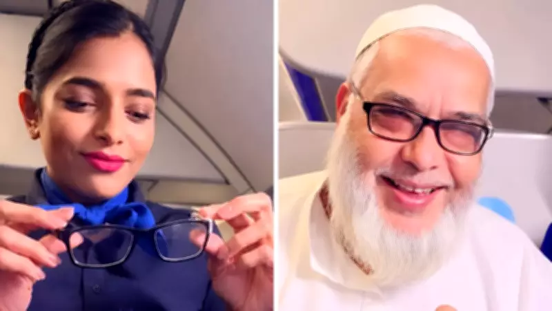 IndiGo Flight Attendant Fixes Passenger's Broken Spectacles Mid-Flight, Video Melts Hearts