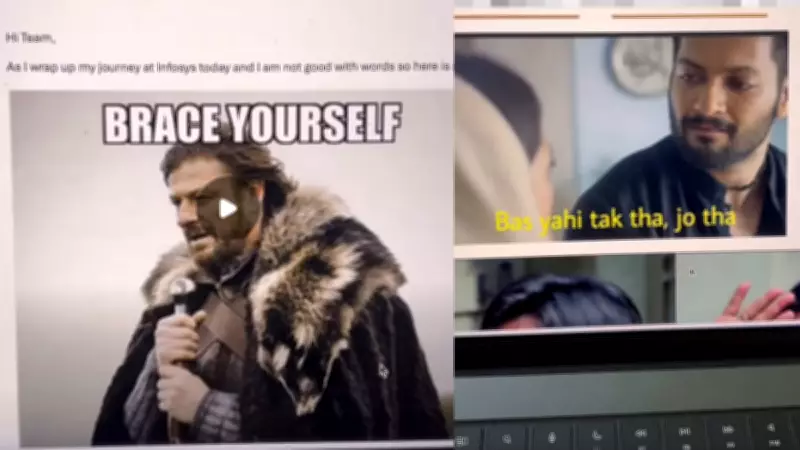 Infosys Employee's Meme-Filled Goodbye Email Goes Viral, Splits Netizens
