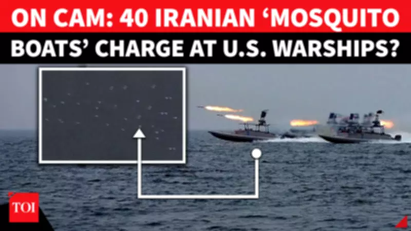 Iran Deploys 40 Attack Boats in Strait of Hormuz, Satellite Images Show