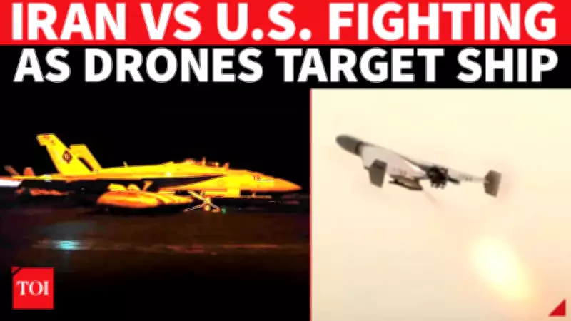 Iran Launches Drone Attack on US-Linked Ships Near Hormuz Strait