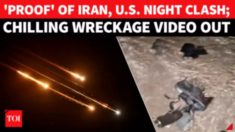 Iran Releases Chilling Video of Supposed US Aircraft Wreckage Near Qeshm Island