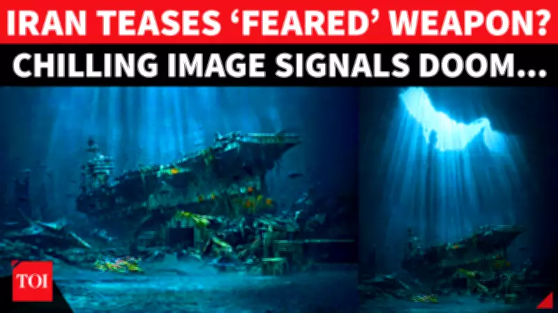 Iran Shows Sunken US Warship Image, Hints at New Weapon in Strait of Hormuz