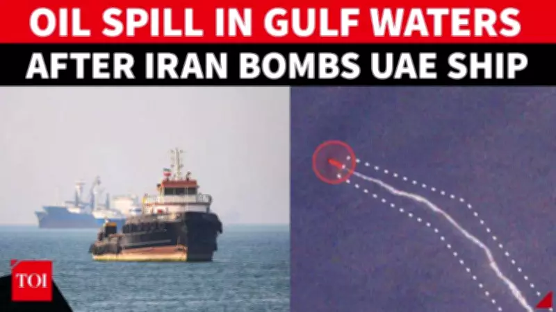 Iranian Drone Strike Causes Oil Leak in Gulf Waters Near Oman