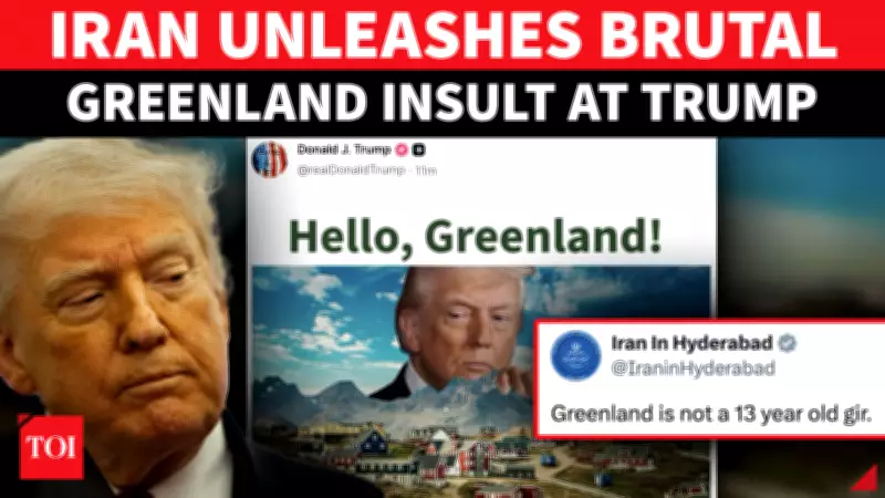 Iran's Savage Greenland Attack on Trump: 'Not a 13-Year-Old Girl'