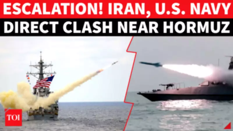 IRGC Attacks US Ship in Hormuz Strait, Clash With Trump Navy Erupts