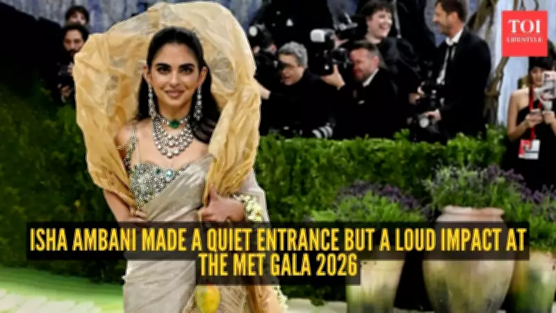 Isha Ambani Stuns at Met Gala 2025 in Gaurav Gupta Saree With a Meaningful Twist
