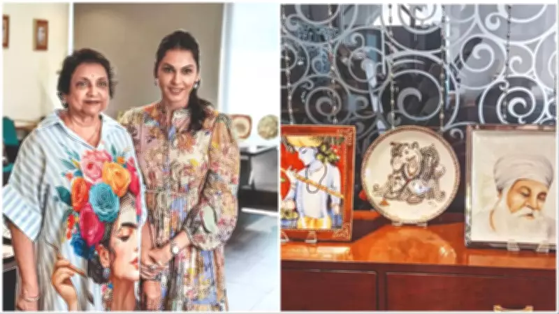 Isha Koppikar Curates Exhibition of Her Mother's Porcelain Art in Mumbai