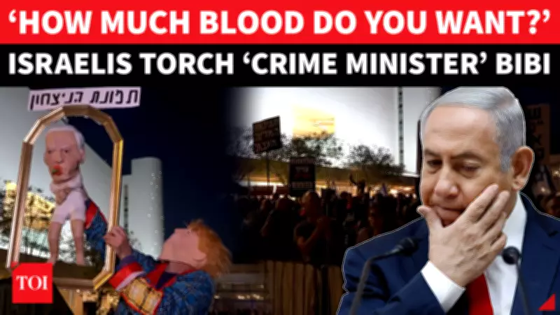 Israeli Protesters Handcuff 'Baby Netanyahu' in Tel Aviv Showdown
