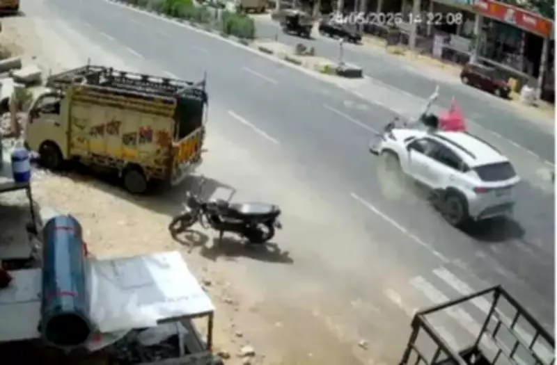 Jaipur Speeding Car Hits Couple on Motorcycle, Both Critically Injured