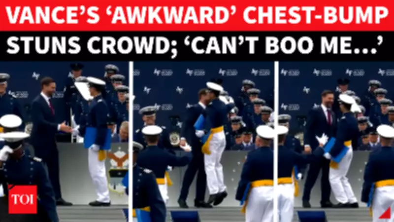 JD Vance Chest-Bumps Cadet at Air Force Graduation, Goes Viral