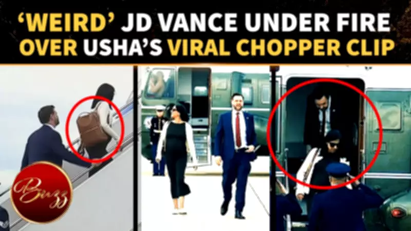 JD Vance Faces Backlash After Usha Vance’s Viral Chopper Exit Clip