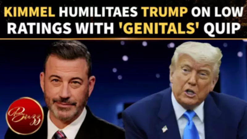 Jimmy Kimmel Mocks Donald Trump's Approval Ratings and 'All-Time Low Genitals'