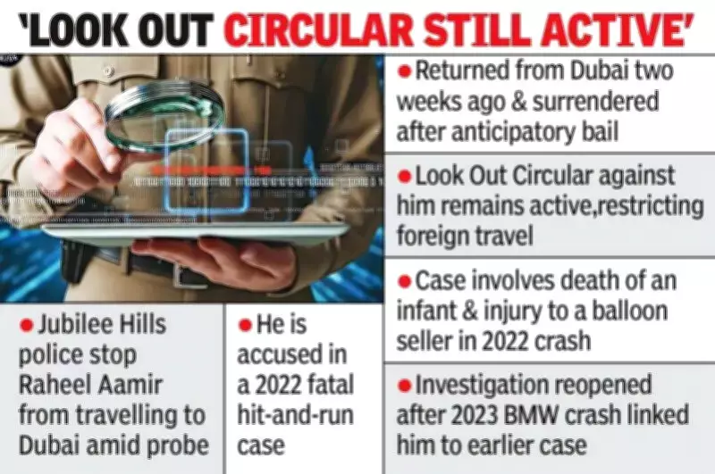Jubilee Hills police stop former BRS MLA's son from flying to Dubai in hit-and-run case