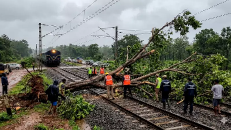Karnataka Train Stalled After Uprooted Tree Falls on Track in Khanapur Taluk