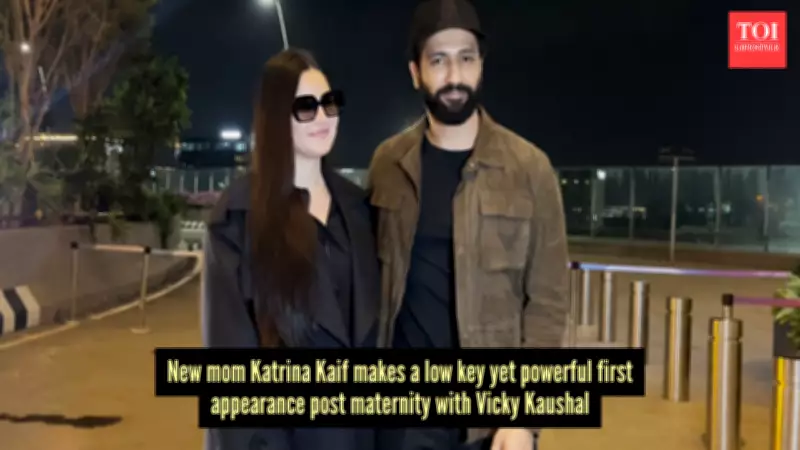 Katrina Kaif Returns Post Maternity in All-Black Airport Look, Fans Obsessed