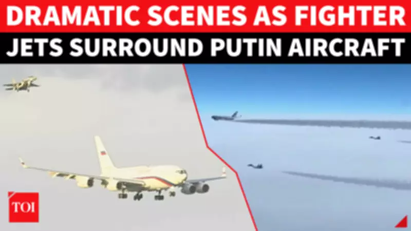 Kazakh Fighter Jets Escort Putin's Aircraft in Grand Arrival at Astana