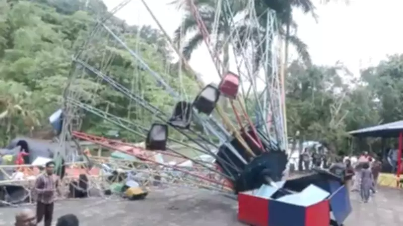 Kerala: 7 Injured as Sky Ride Collapses at Thiruvananthapuram Amusement Park