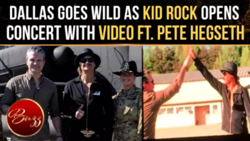 Kid Rock Stuns Dallas Crowd with Pete Hegseth 'Joy Ride' Video at Concert as Taxpayers Slam 'Misuse'